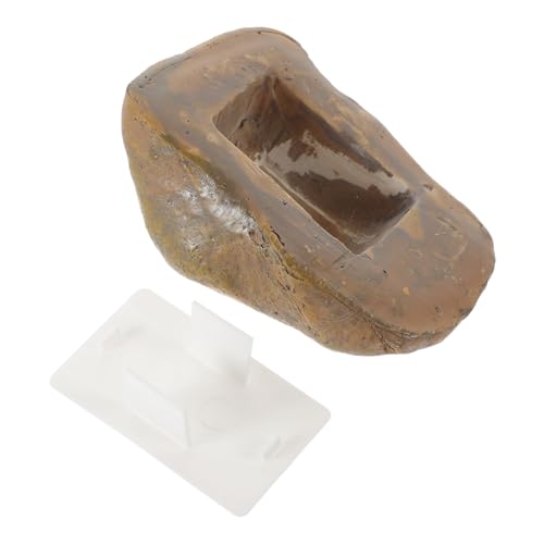 CLISPEED Stein Schlüsselversteck für Draußen Realistische Resin Schlüsselbox mit Geheimfach Wasserdichtes Getarntes Schlüsselsafe für Garten und Heim zur Sicheren Aufbewahrung von von CLISPEED