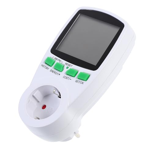 CLISPEED Stromverbrauchsmonitor Stecker mit LCD Display Digitaler Leistungsmonitor für Eu Steckdosen Energieeffizient Einfach zu Bedienen und Langlebig für Haushaltsgeräte CLISPEED Stromverbrauchsmonitor Stecker mit LCD Display Digitaler Leistungsmonitor für Eu Steckdosen Energieeffizient Einfach zu Bedienen und Langlebig für Haushaltsgeräte von CLISPEED