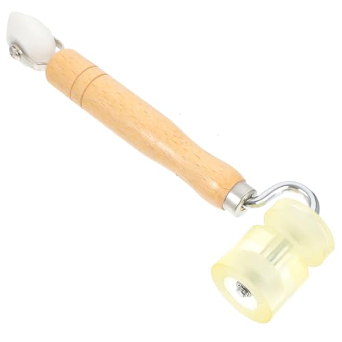CLISPEED Tapeten Andrückroller mit Pu druckfläche und Holzgriff Vielseitiger Nahtroller für Vliestapeten Folien Stoffe Geräuschdämmende Anwendungen Ergonomisch Verschleißfest Handlicher von CLISPEED