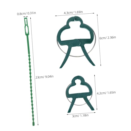 CLISPEED Teiliges Pflanzenclip mit Robusten Clips und Ausgedehnten Bindebändern Stabile Rankhilfe für Tomaten Weinreben und Kletterpflanzen Einfach zu Verwenden Wetterbeständig und von CLISPEED
