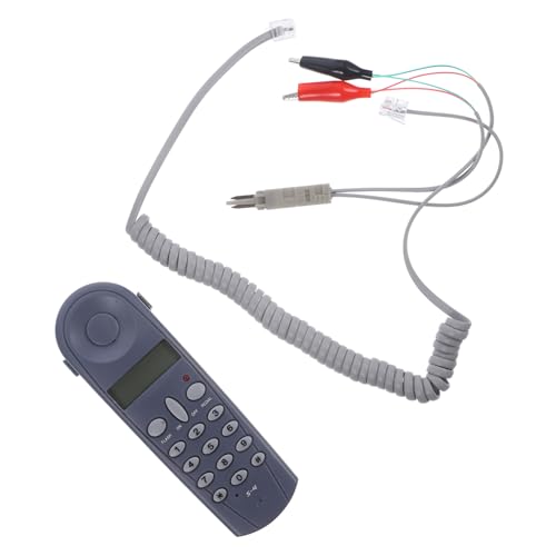 CLISPEED Telefonkabel Tester für Netzwerkkabel und Telefonleitungen Robustes Prüfgerät mit Coiled Cord Einfach zu Bedienen Geeignet für Anschluss Leitungsprüfung CLISPEED Telefonkabel Tester für Netzwerkkabel und Telefonleitungen Robustes Prüfgerät mit Coiled Cord Einfach zu Bedienen Geeignet für Anschluss Leitungsprüfung von CLISPEED