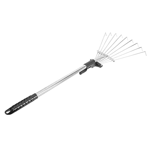 CLISPEED Teleskop Gartenrechen Gartenwerkzeug zum Lockern von Böden Jäten und Rechen von Blättern Zähne Robust und Langlebig für Gartenpflege CLISPEED Teleskop Gartenrechen Gartenwerkzeug zum Lockern von Böden Jäten und Rechen von Blättern Zähne Robust und Langlebig für Gartenpflege von CLISPEED