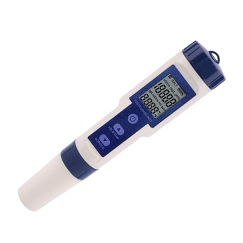 CLISPEED Thermometer und Salzgehalt Messgerät Wasserdichter Wasserqualitätstester für Aquarium Pool und Meerwasser Kompakt und Tragbar Präzise Messung von CLISPEED