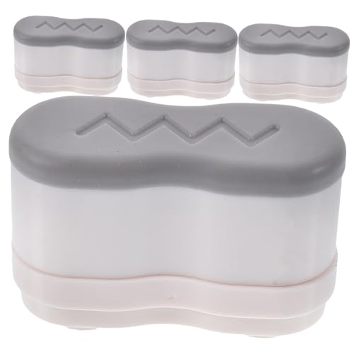 CLISPEED Toilettensitz Gleiter Kunststoff Toilettenring Abstandshalter Badaccessoires Stabile Haftung Passend für Bidet und Klodeckel Komfortable Montage von CLISPEED