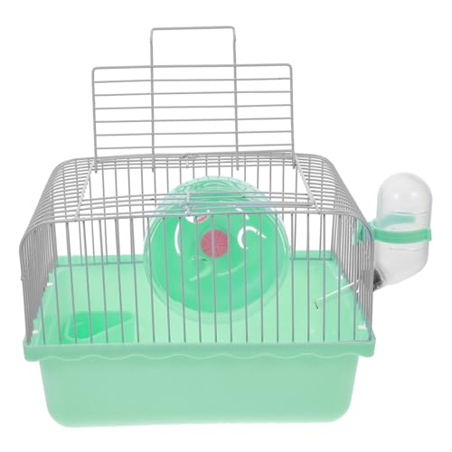CLISPEED Tragbarer Hamsterkäfig mit Wasserflasche Halter für Kleine Tiere Wie Hamster und Chinchillas Multifunktionaler Geräumiger Transportkäfig Leichter Stilvoller Kleintier Reiseträger CLISPEED Tragbarer Hamsterkäfig mit Wasserflasche Halter für Kleine Tiere Wie Hamster und Chinchillas Multifunktionaler Geräumiger Transportkäfig Leichter Stilvoller Kleintier Reiseträger von CLISPEED