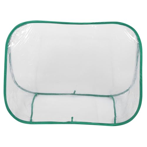 CLISPEED Tragbares Faltbares Mini gewächshaus aus Transparentem PVC Dreieckige Form für Platzsparenden Pflanzenschutz Wetterbeständig Installieren für Garten und Zimmerpflanzen von CLISPEED