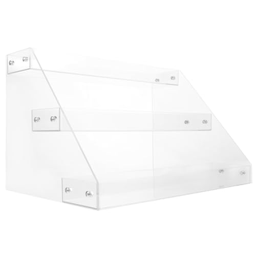 CLISPEED Transparenter Acryl Getränke Display Regal Präsentationsständer für Supermarkt Tischplatte Stapelbar Klarer Getränkhalter für Saft Milchtee Mineralwasser Einfach zu Montieren von CLISPEED