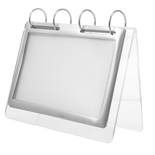 CLISPEED Transparenter Acryl Menühalter Form Posterständer Beidseitig Nutzbar Stabil Leicht für Restaurant Büro Ladengeschäft Tischaufsteller Werbedisplay von CLISPEED