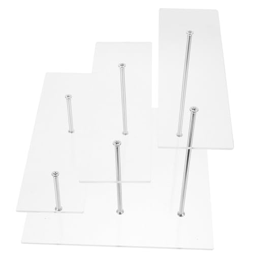 CLISPEED Transparenter Display Ständer Lagiges Organizer Regal für Kosmetik Schmuck Figuren Perfume Aufbewahrung mit Hoher Tragkraft und Praktischem Design für Zuhause und Geschäft von CLISPEED