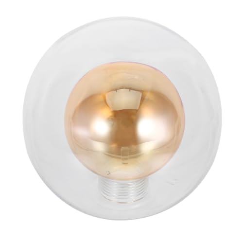 CLISPEED Transparenter Glas Lampenschirm Kugelförmiger Ersatz Lampenglas Globe für Wohnzimmer Esszimmer Schlafzimmer Studie Modern Minimalist Leuchtenschirm von CLISPEED