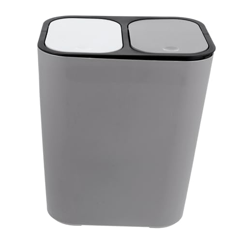 CLISPEED Trocken- Und Nasstrennmülleimer Doppelte Mülltonne Doppelter Recyclingbehälter Müllbehälter Mit Deckel Müllcontainer Mülleimer Mit Doppelfach Lebensmittelabfallbehälter Grau Abs CLISPEED Trocken- Und Nasstrennmülleimer Doppelte Mülltonne Doppelter Recyclingbehälter Müllbehälter Mit Deckel Müllcontainer Mülleimer Mit Doppelfach Lebensmittelabfallbehälter Grau Abs von CLISPEED