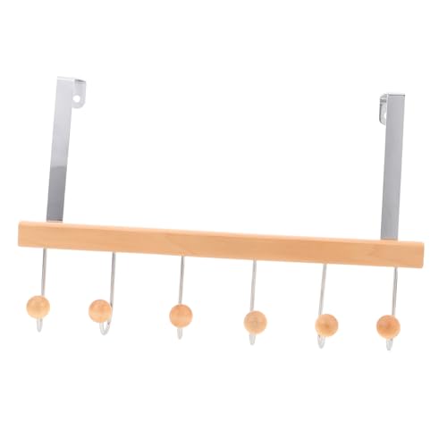 CLISPEED Türhaken aus Holz Robuste Türgarderobe für Handtücher Mäntel und Taschen Stilvolles Design Einfache Montage ohne Bohren Geeignet für Verschiedene Türtypen für Schlafzimmer und von CLISPEED