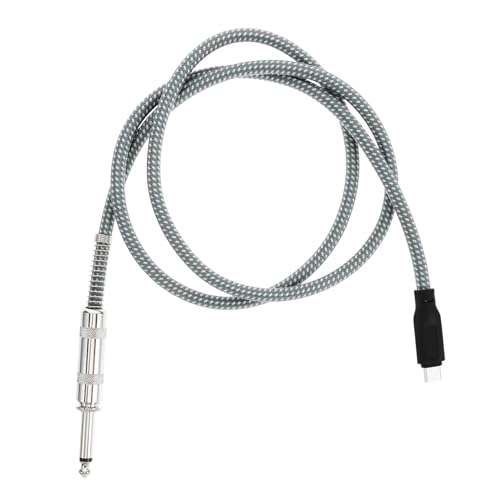 CLISPEED USB C zu Audioleitung Robustes Kupferkabel Klare Stabile Klangqualität Einfaches Verbinden für Musikaufnahmen an Gitarre PC Handy für Recording und Performance von CLISPEED