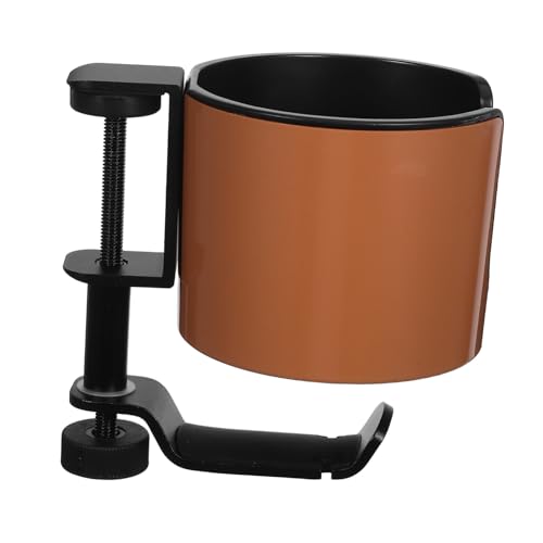 CLISPEED Verstellbarer Anti-Umkip Getränkehalter mit Drehbarem Kopfhörerhaken Tischklemme für Becher Flaschen Headsets Schreibtisch-organizer Lösung von CLISPEED