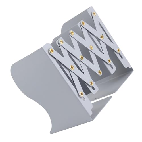 CLISPEED Verstellbarer Faltbarer Buchstützenhalter aus Langlebigem Material Teleskopisch Erweiterbar Kompakter Desktop buchständer für Büro Schule und Zuhause Platzsparendes Design von CLISPEED