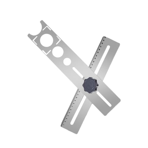 CLISPEED Verstellbarer Loch Locator mit Starkem Vakuumsauger für Fliesen Glas Marmor Professioneller Fliesenbohrführer mit Stabiler Dreiecksbasis Langlebiges Multifunktionales von CLISPEED