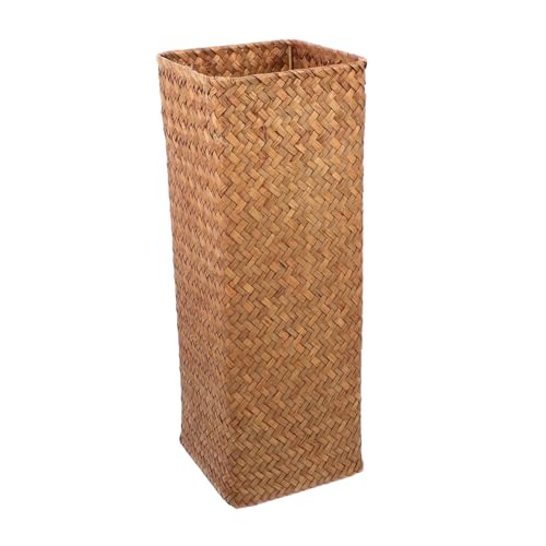 CLISPEED Vintage Handgewebte Seegras Vase Rattan Blumengefäß mit Feiner Webtechnik Vielseitig als Dekoration Blumentopf oder Trockenblumenhalter für Rustikale Wohnräume CLISPEED Vintage Handgewebte Seegras Vase Rattan Blumengefäß mit Feiner Webtechnik Vielseitig als Dekoration Blumentopf oder Trockenblumenhalter für Rustikale Wohnräume von CLISPEED