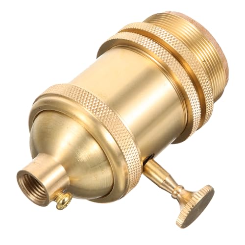 CLISPEED Vintage Lampenfassung mit Drehknopf Antike Glühbirnenhalterung für DIY Pendelleuchten Robust und Installieren für Wohnzimmer Küche und Restaurants von CLISPEED