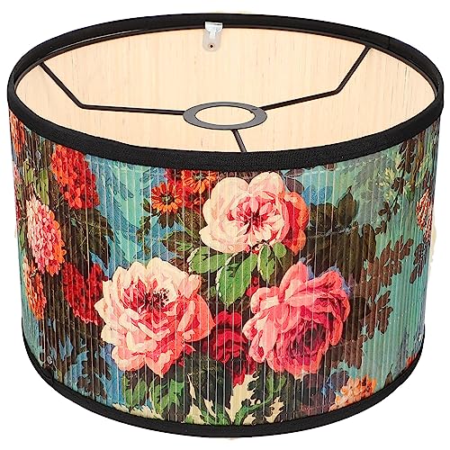 CLISPEED Vintage Lampenschirm Abdeckung Blumenmuster Lampenschild Dekorative Trommellampe Abdeckung E27 Clip auf Hellfarbenen Farbton Home Lighting Accessoires Bunt CLISPEED Vintage Lampenschirm Abdeckung Blumenmuster Lampenschild Dekorative Trommellampe Abdeckung E27 Clip auf Hellfarbenen Farbton Home Lighting Accessoires Bunt von CLISPEED