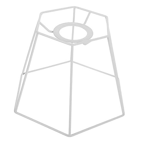 CLISPEED Vintage Lampenschirm Gestell aus Metall Draht DIY Lampenschirm Schutzrahmen für Tischlampe Stehlampe und Pendelleuchte Langlebiger Lampen Drahtschutz Dekorativer Lampenrahmen für von CLISPEED