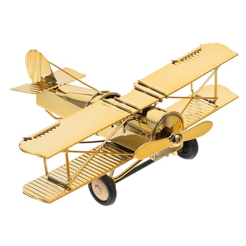CLISPEED Vintage Metall Flugzeugmodell Deko Retro aus mit Stabiler Struktur Filigrane Details Vielseitige Tisch und Regaldekoration für Büro und Wohnzimmer Nostalgisches Flugzeug Ornament CLISPEED Vintage Metall Flugzeugmodell Deko Retro aus mit Stabiler Struktur Filigrane Details Vielseitige Tisch und Regaldekoration für Büro und Wohnzimmer Nostalgisches Flugzeug Ornament von CLISPEED