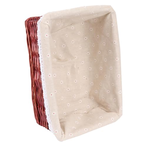 CLISPEED Wäschekorb aus Geflochtenem Weidenkorb mit Stofffutter Rechteckiger Aufbewahrungskorb Vielseitig für Kleidung und Haushaltsgegenstände Braun mit Daisy Muster CLISPEED Wäschekorb aus Geflochtenem Weidenkorb mit Stofffutter Rechteckiger Aufbewahrungskorb Vielseitig für Kleidung und Haushaltsgegenstände Braun mit Daisy Muster von CLISPEED