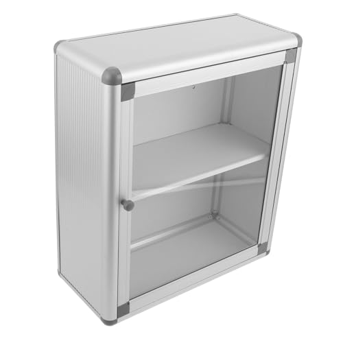 CLISPEED Wandapotheke mit Transparentem Sichtfenster Wandmontierter Medikamentenschrank für Haushalt Büro und Bank Platzsparend Einfache Montage Multifunktionale Notfall und Fundgegenstand von CLISPEED