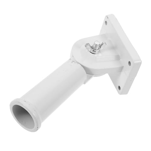 CLISPEED Wandhalterung Fahnenmast Metall Verstellbar Langlebig Stabile Flaggenstange Halterung für Garten Sportplatz Weiß CLISPEED Wandhalterung Fahnenmast Metall Verstellbar Langlebig Stabile Flaggenstange Halterung für Garten Sportplatz Weiß von CLISPEED