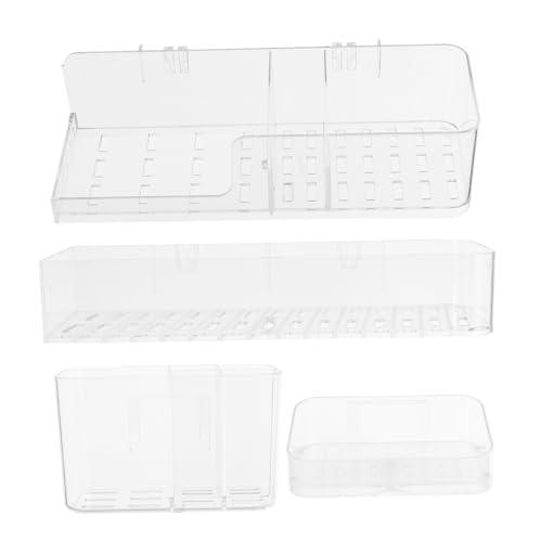 CLISPEED Wandmontierter Badezimmerregal Organizer Shelves aus Robustem für Toilettenartikel Einfache No Drill Installation für Platzsparende Aufbewahrung CLISPEED Wandmontierter Badezimmerregal Organizer Shelves aus Robustem für Toilettenartikel Einfache No Drill Installation für Platzsparende Aufbewahrung von CLISPEED