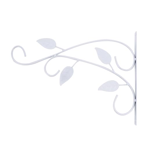 CLISPEED Wandmontierter Blumentopf Haken Eisen Weiß Robuste Halterung für Pflanzen für Garten Balkon und Innenräume mit Schrauben zur Einfachen CLISPEED Wandmontierter Blumentopf Haken Eisen Weiß Robuste Halterung für Pflanzen für Garten Balkon und Innenräume mit Schrauben zur Einfachen von CLISPEED