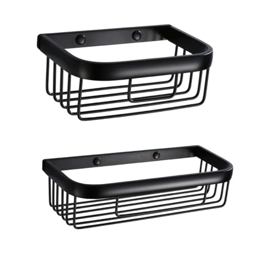 CLISPEED Wandmontierter Duschregal Organizer Rostfreiem Aluminium Platzsparendes Badezimmer Ablagesystem für Kosmetik Shampoo und Babyzubehör von CLISPEED