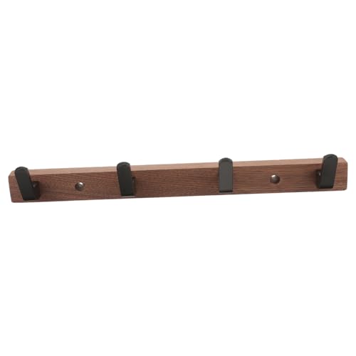 CLISPEED Wandmontierter Kleiderhaken aus Fach Hakenleiste für Jacken Taschen und Handtücher Design Walnussfarbe für Schlafzimmer und Flur CLISPEED Wandmontierter Kleiderhaken aus Fach Hakenleiste für Jacken Taschen und Handtücher Design Walnussfarbe für Schlafzimmer und Flur von CLISPEED