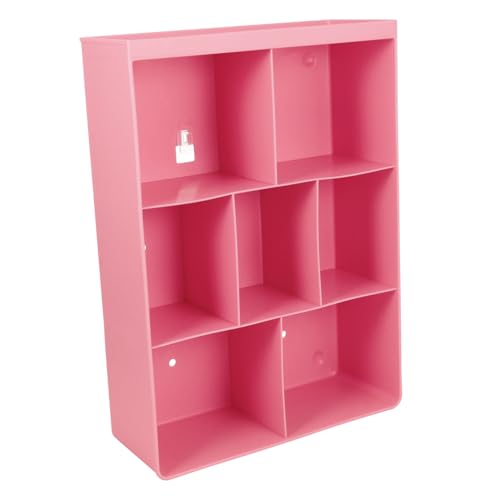 CLISPEED Wandregal Aufbewahrung Wandmontage Multifunktional Stauraum Organizer für Schlafzimmer Badezimmer Küche Rosa Groß von CLISPEED