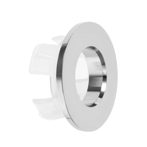 CLISPEED Waschbecken Überlauf Abdeckring Dekorativer Langlebiger Überlaufdeckel für Badezimmer Spüle Verhindert Wasserschäden Einsetzbar Eleganter Badarmatur Schmuckring von CLISPEED