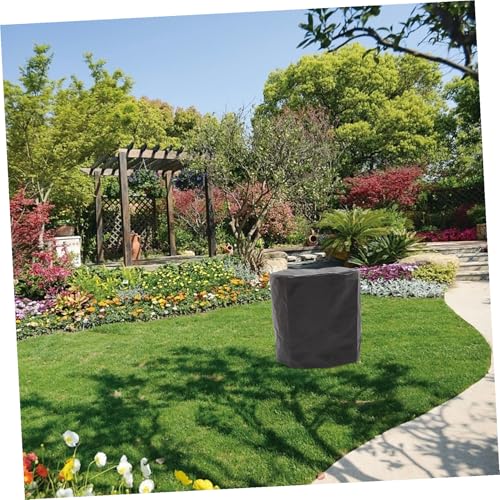 CLISPEED Wasserdichte Gartentisch Abdeckung Silberbeschichtet Staubdicht Winddicht Rund Patio Möbel Schutzhülle Für Außenbereich Teetisch Schutz von CLISPEED