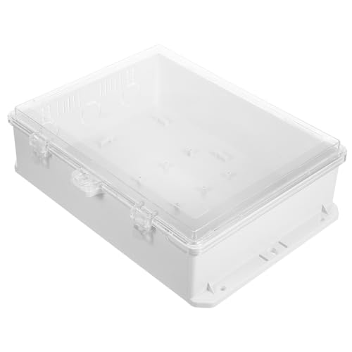 CLISPEED Wasserdichte Outdoor-verteilerdose aus Kunststoff mit Transparentem Deckel Wetterfeste Abzweigdose für Sicherheitsanlagen Kabelschutzgehäuse zur Zuverlässigen Netzwerksicherung im CLISPEED Wasserdichte Outdoor-verteilerdose aus Kunststoff mit Transparentem Deckel Wetterfeste Abzweigdose für Sicherheitsanlagen Kabelschutzgehäuse zur Zuverlässigen Netzwerksicherung im von CLISPEED