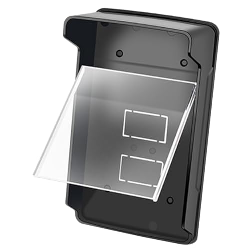 CLISPEED Wasserdichter Türgong Schutzabdeckung aus Kunststoff Regenschutz für Zugangskontrollsysteme und Türsprechanlagen Transparenter Outdoor Schutz für Fingerabdruck und von CLISPEED