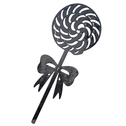 CLISPEED Wasserdichtes Gartensteckschild Candy Design Acryl Wiederverwendbar Installieren Weihnachtsdeko für Außenbereich und Garten Bunte Candy Form Stake Dekoration von CLISPEED