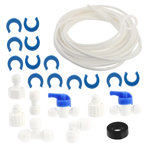 CLISPEED Wasserleitung Anschluss Teilig mit PE Pom Fittings für Kühlschrank Wasserfilter Umkehrosmose Eismaschine Langlebig Passend Side By Side Modelle CLISPEED Wasserleitung Anschluss Teilig mit PE Pom Fittings für Kühlschrank Wasserfilter Umkehrosmose Eismaschine Langlebig Passend Side By Side Modelle von CLISPEED