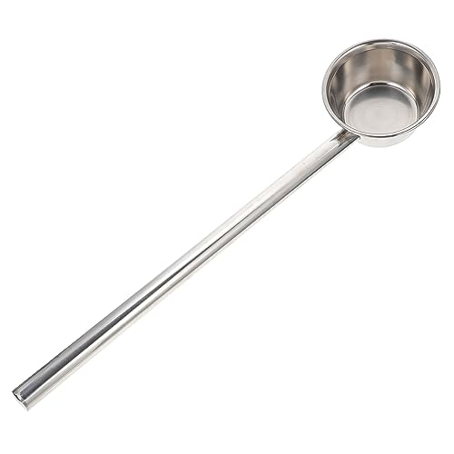 CLISPEED Wasserlöffel Mit Langem Griff Suppenkellen Zum Servieren Kochen Große Servier Und Rührschaufel Soßenkelle Löffel Mit Schlitzgriff Suppenlöffel Küchenkelle Edelstahl von CLISPEED