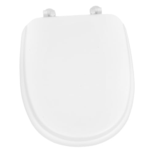 CLISPEED Weicher Toilettensitzbezug Dickem Schaumstoff mit Deckel Runder und Ovaler Toilettensitz für Badezimmer und Wohnmobile Zeitloses Design Verbesserte Stabilität und Luxuriöser von CLISPEED