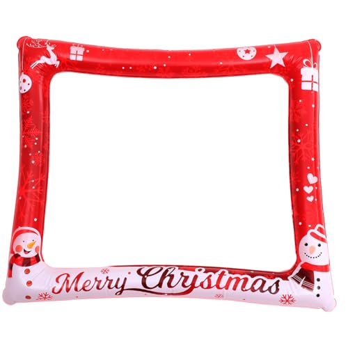 CLISPEED Weihnachten Aufblasbarer Fotorahmen PVC Party Dekoration Selfie Requisit für Weihnachtsfeier Winter Fest Indoor Outdoor CLISPEED Weihnachten Aufblasbarer Fotorahmen PVC Party Dekoration Selfie Requisit für Weihnachtsfeier Winter Fest Indoor Outdoor von CLISPEED