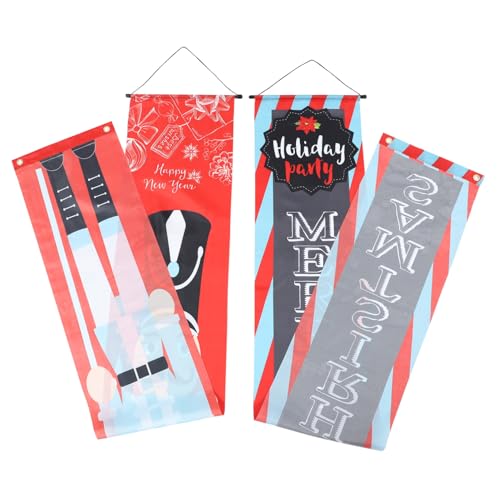 CLISPEED Weihnachtlicher Türbanner Weihnachtsdekoration Haustür Schild Porch Banner Innen Außen Wiederverwendbar und Leicht zum Aufhängen CLISPEED Weihnachtlicher Türbanner Weihnachtsdekoration Haustür Schild Porch Banner Innen Außen Wiederverwendbar und Leicht zum Aufhängen von CLISPEED