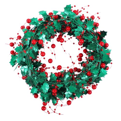 CLISPEED Weihnachtsdraht Girlande mit Roten Beeren Biegsam Robuste DIY Weihnachtsdeko für Baum Treppe Kamin Vielseitig Festliche Tinsel Dekoration CLISPEED Weihnachtsdraht Girlande mit Roten Beeren Biegsam Robuste DIY Weihnachtsdeko für Baum Treppe Kamin Vielseitig Festliche Tinsel Dekoration von CLISPEED