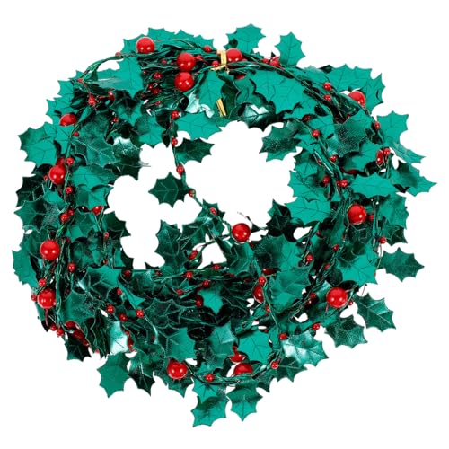 CLISPEED Weihnachtsgirlande mit Grünen Blättern Robustes Drahtband für DIY Weihnachtsdeko Vielseitig Einsetzbar für Tannenbaum Treppengeländer und Kamin Lebendige Festtagsstimmung CLISPEED Weihnachtsgirlande mit Grünen Blättern Robustes Drahtband für DIY Weihnachtsdeko Vielseitig Einsetzbar für Tannenbaum Treppengeländer und Kamin Lebendige Festtagsstimmung von CLISPEED