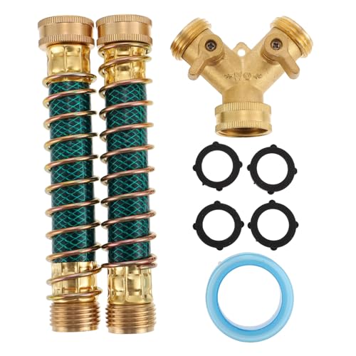 CLISPEED Y Förmiger Gartenschlauch Verteiler Wege Adapter aus Kupfer mit Dichtungsring und Kugelhahn Langlebig und Wetterfest für Pflanzenbewässerung Autowäsche und Gartennutzung CLISPEED Y Förmiger Gartenschlauch Verteiler Wege Adapter aus Kupfer mit Dichtungsring und Kugelhahn Langlebig und Wetterfest für Pflanzenbewässerung Autowäsche und Gartennutzung von CLISPEED