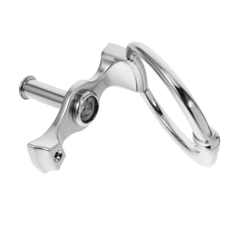 CLISPEED Zinklegierung Türklopfer Ring Design Langlebig Diebstahlschutz Moderner Türbeschlag für Haustür Einfache Montage Fronttür Sicherheitsklopfer Stilvoll und Funktional von CLISPEED