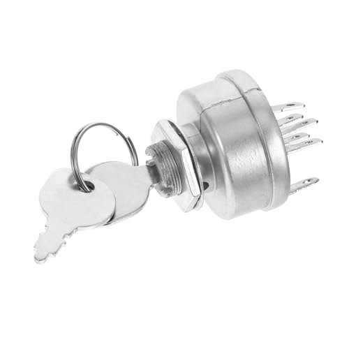 CLISPEED Zündschloss Rasentraktor mit Schlüssel Langlebiger Mäherschnellstarter Ersatzschalter Kompatibel für Murray Mäher Robustes Zündschalter Ersatzteil für Rasenmäher Einfach zu CLISPEED Zündschloss Rasentraktor mit Schlüssel Langlebiger Mäherschnellstarter Ersatzschalter Kompatibel für Murray Mäher Robustes Zündschalter Ersatzteil für Rasenmäher Einfach zu von CLISPEED