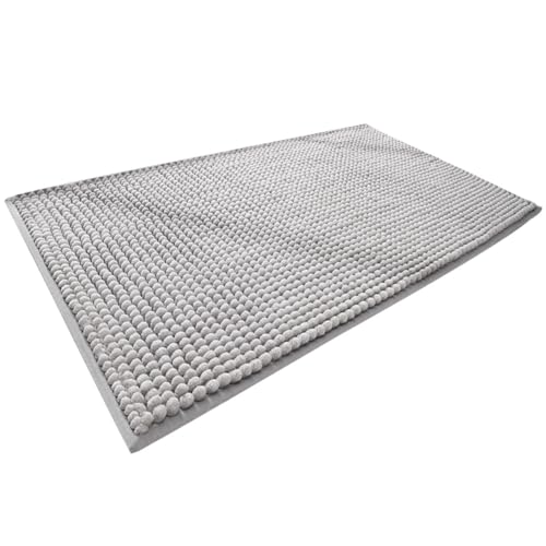 CLISPEED rutschfeste Badematte Wasserabsorbierender Badezimmerteppich Kurzflor für Eingangsbereich und Badezimmer Waschbar und Pflegeleicht von CLISPEED