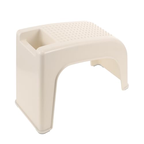 CLISPEED rutschfeste Pediküre Fußstütze aus Kunststoff Kompakt und Stabil mit Weichem Polster Platzsparend und Langlebig für Maniküre Nagelpflege und Badezimmer Kleiner Fußhocker für von CLISPEED